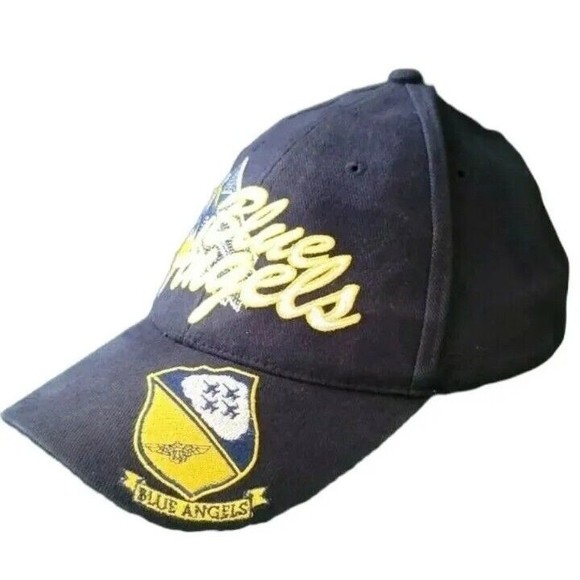 Blue Angels Navy Embroidered Baseball Cap Adjustable by Eagle Crest Hat #5893 - Picture 2 of 7